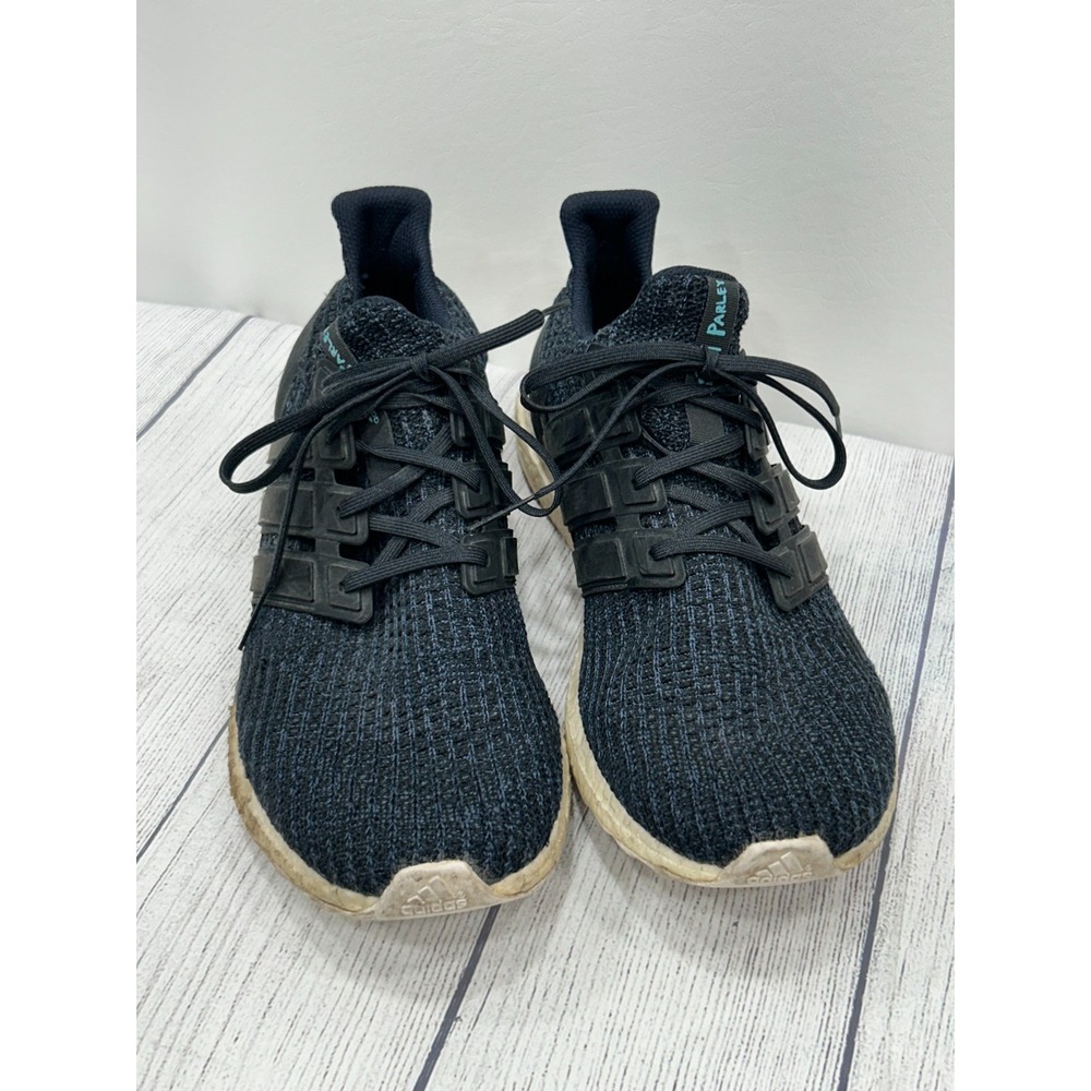 Adidas UltraBoost Parley Sneakers Mens 11.5 Blue Knit Running Athletic